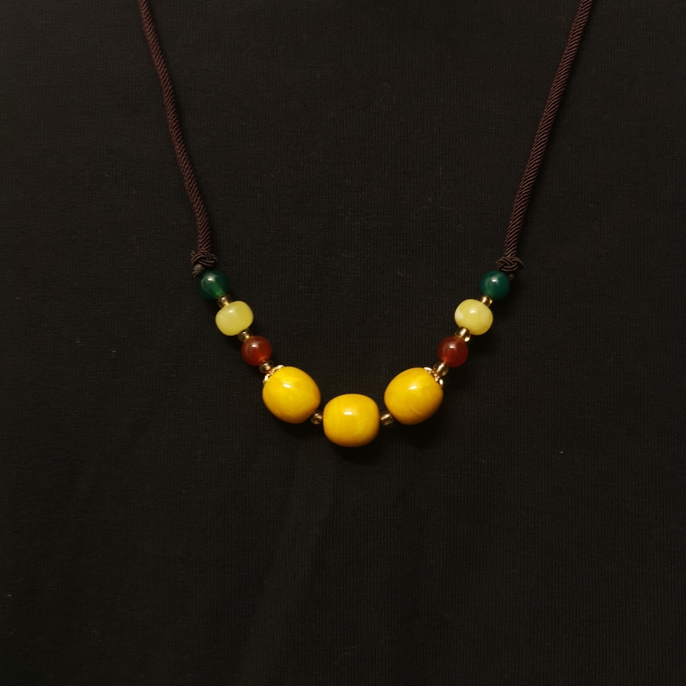 Amber necklace.